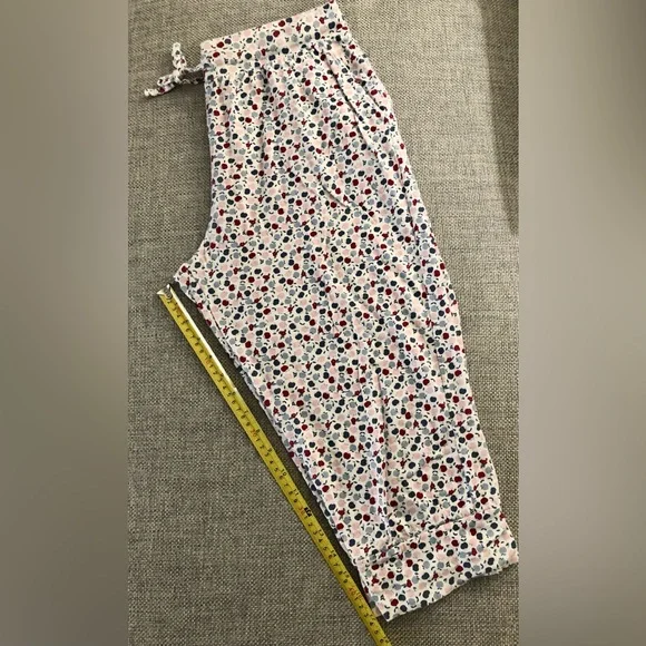 100% COTTON CAPRI PYJAMA PANT SIDE POCKETS - Picture 10 of 13